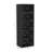 Rivington 79"  H x 28" W Modern 5-Shelf Open Bookcase in Black-116164069