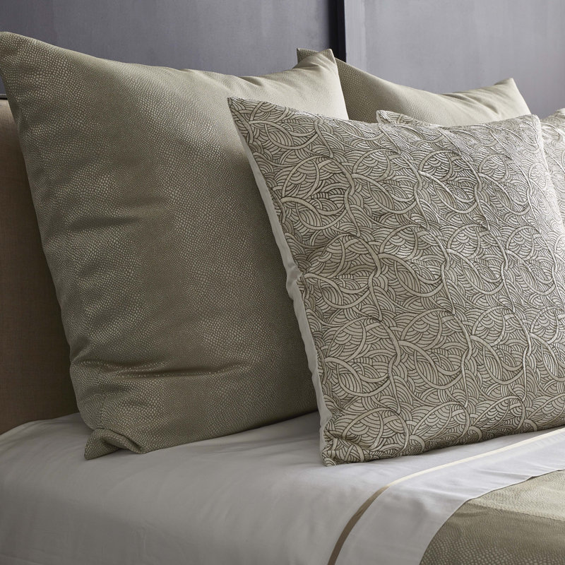 La Sirene Square Pillow Cover & Insert, Powder