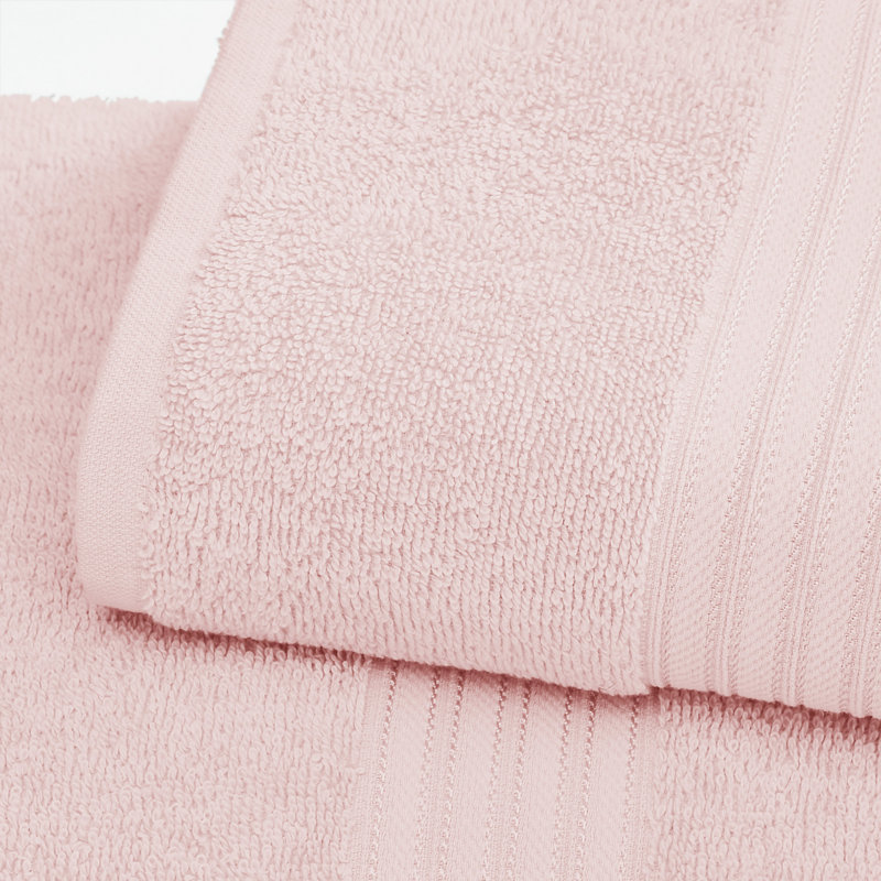 Super Soft 100% Cotton Quick-Dry Bath Towels, Pink
