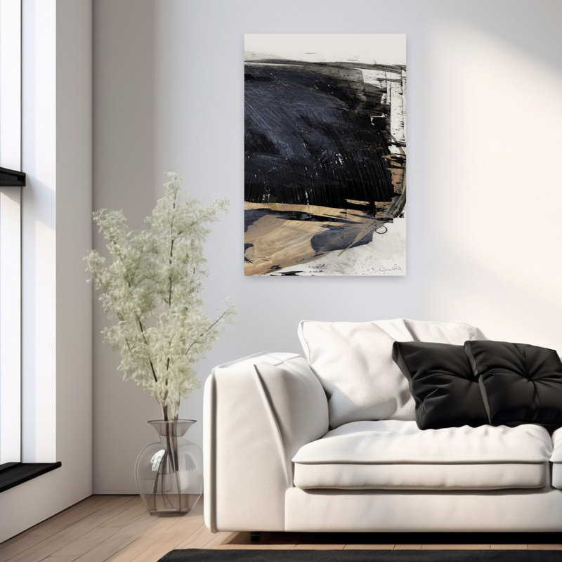 Art contemporain, art contemporain abstrait, H 36 po x l 24 po