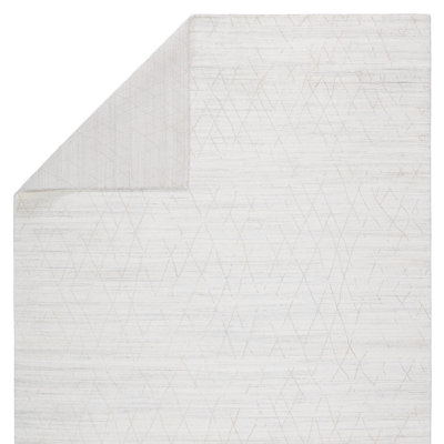 Tapis blanc tissé à la main Braith