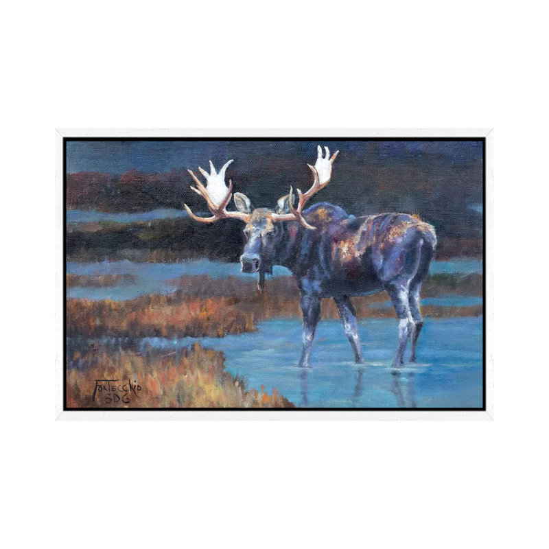 The Prince 1 Piece Painting on Canvas, 45.72cm H x 66.04cm W x 3.81cm D, White Framed