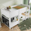 Clarion Scandinavian-Style Kid Bed With Pine Wood And Blackboard