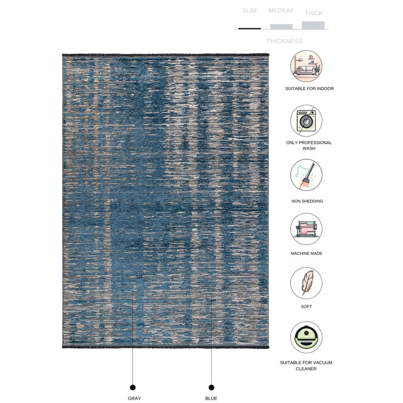 Tapis Tamonica, Rectangle 5 pi 3 po x 7 pi 7 po