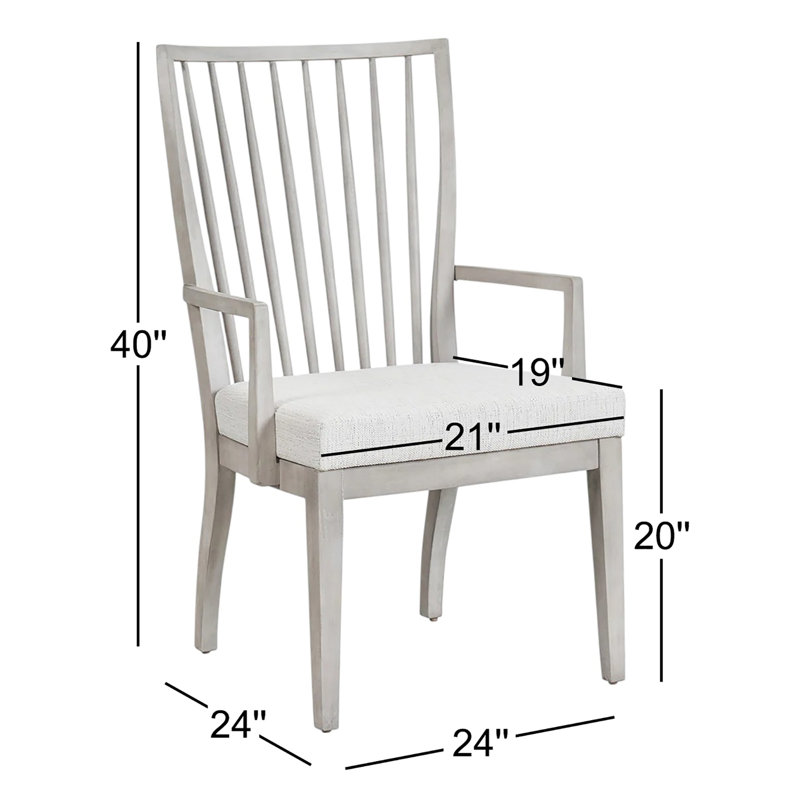 Fauteuil à dossier gris Bilbrook
