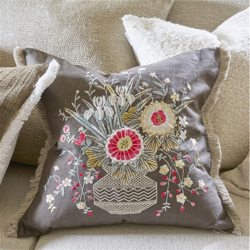 Palette Provencale Decorative Pillow, Bark