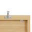 Commode de rangement à six tiroirs en bois naturel avec tiroirs ondulés et intérieur spacieux