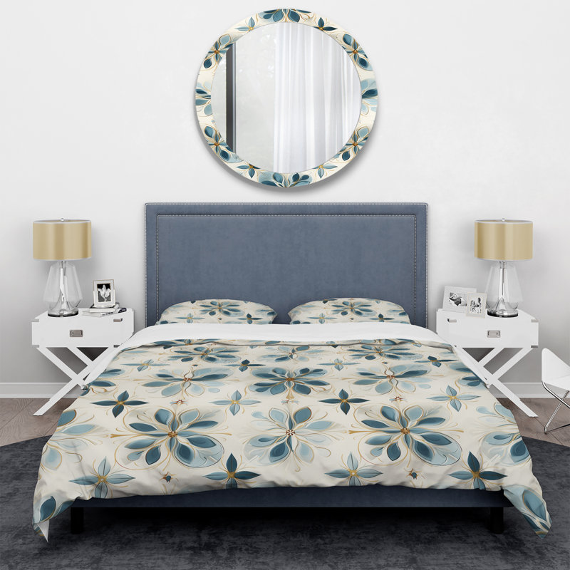 Maltese Mosaic - Ensemble de housse de couette damassé - Microfibre de polyester