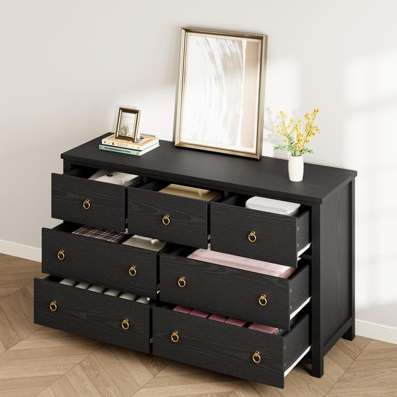Commode à tiroirs pour chambre à coucher, armoire de rangement à vêtements avec grands tiroirs, commode pour garde-robe, chambre de bébé, salon, couloir