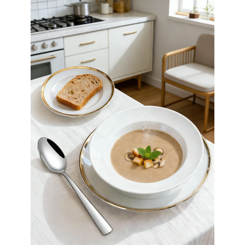 Ensemble de couverts 30 pièces en acier inoxydable pour 6 personnes, ensemble de couverts polis miroir avec couteaux de table, fourchettes, cuillères, fourchettes à salade et cuillères à café, allant au lave-vaisselle pour la maison et le restaurant