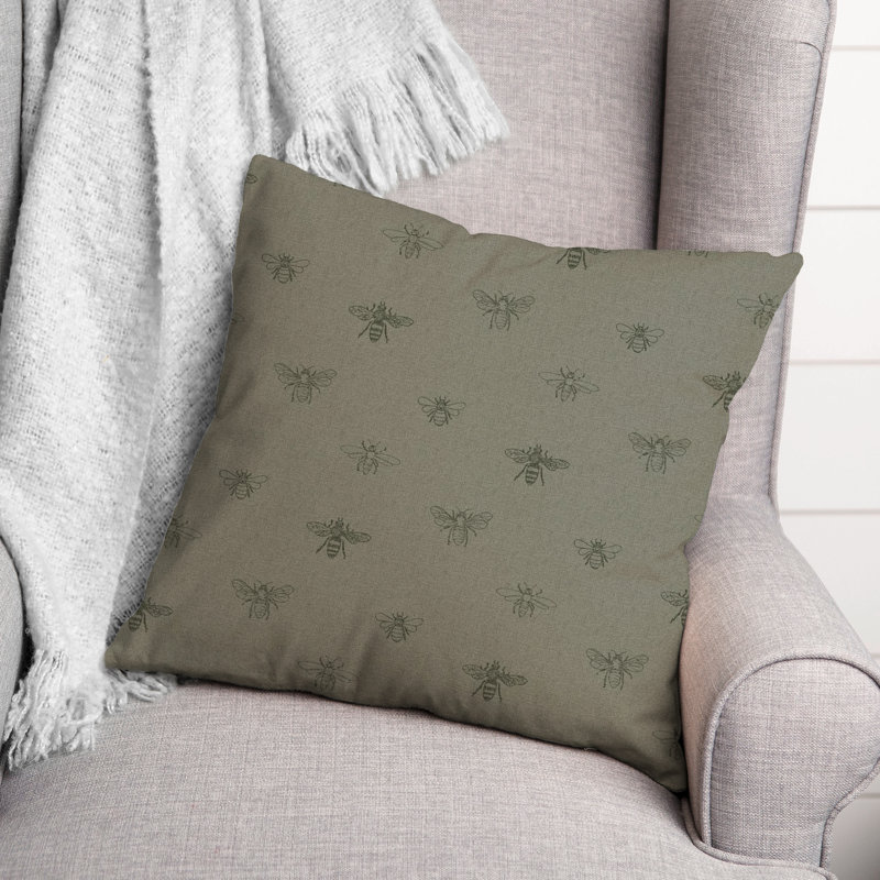 Reversible Throw Pillow, Green