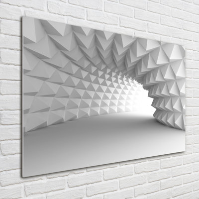 Abstraction Tunnel - No Frame Print on Glass