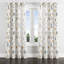 Rideaux marocains marocains pour la chambre à coucher - Rideau à œillets orange minimaliste Boho - 1 panneau-730759289-730759291