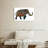 Floral Doodle Elephant-107470304