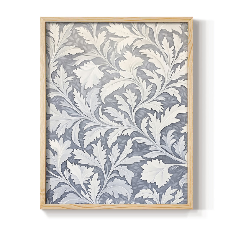 WM MORRIS Series DCCCII Framed Print - Solid Wood, 11" H x 9" W