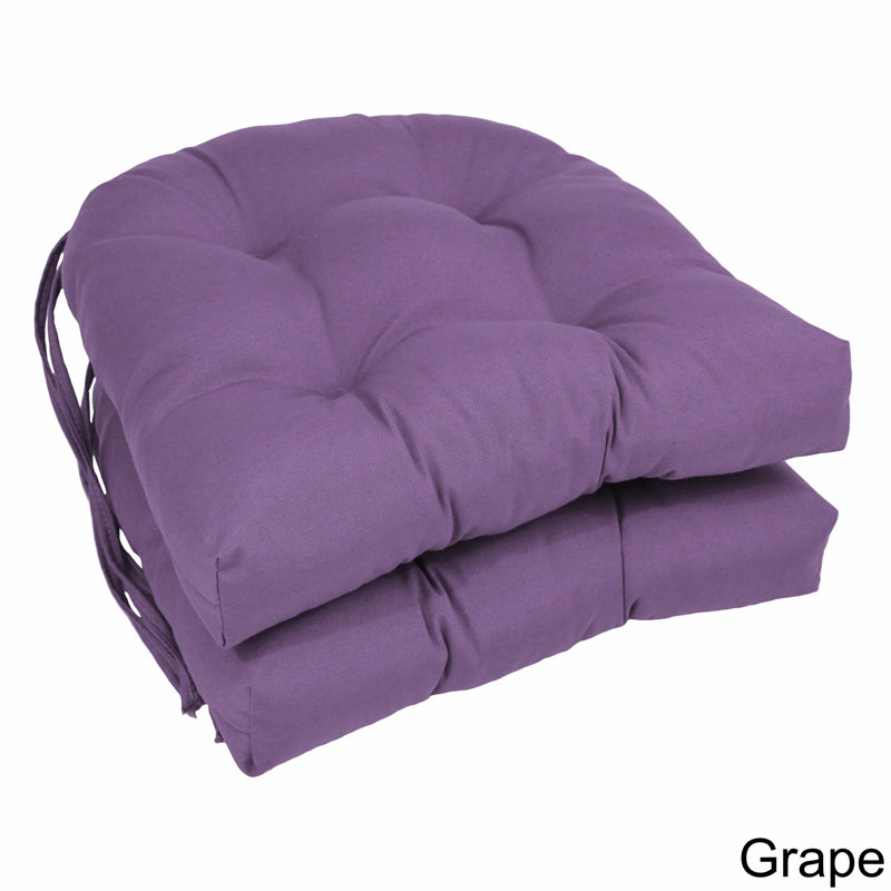 Coussin de chaise de salle à manger d'intérieur de 16 po, Raisin