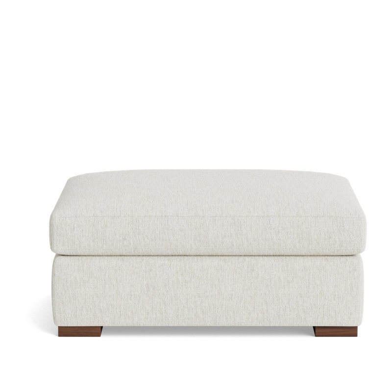 Lucca Ottoman, Performance Weave - Snow