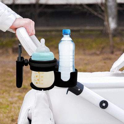 Water Bottle Cup Bracket 3 1 Accessories For Stroller Baby With Bottle Bracket Phone Bracket And Caddy Drinks For Stroller Consummate For Parents The Move