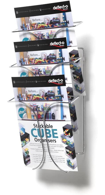 Deflecto Europe 24.5cm H Pamplet Rack