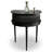 Black Solid + Manufactured Wood Console Table