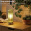 Lampe de table tactile en verre à ondulation avec base en laiton antique-1276800803