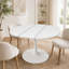 Table de salle à manger ronde extensible pour 4 à 6 personnes-1534505340