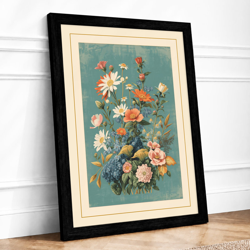 Arrangement Botanical - Framed Print, A3 - 42.0 x 29.7 cm, Black