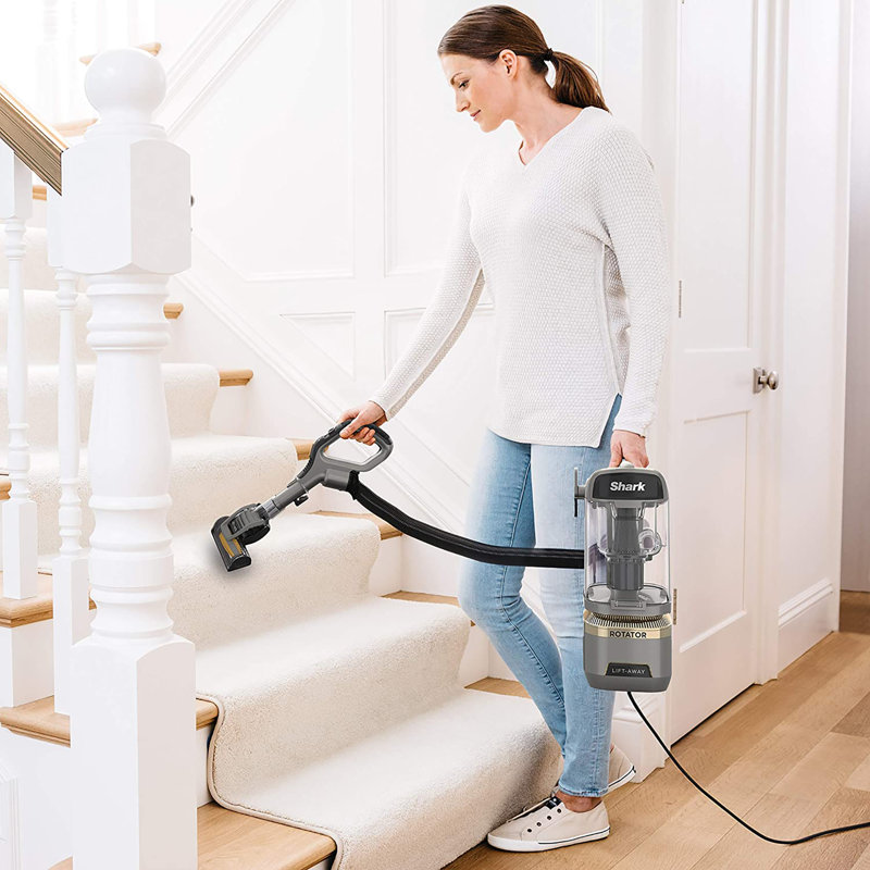 Shark Rotator Vacuum Vacuum with Self Brushroll Powerful Pet Hair Pickup and HEPA Filter, Lift-Away Upright w/Duo Clean, Silver