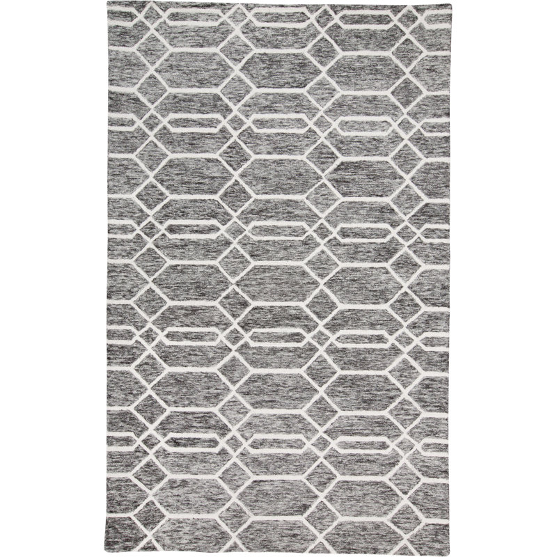 Binne Performance Wool Geometric Indoor Rug, Rectangle 9' x 12'