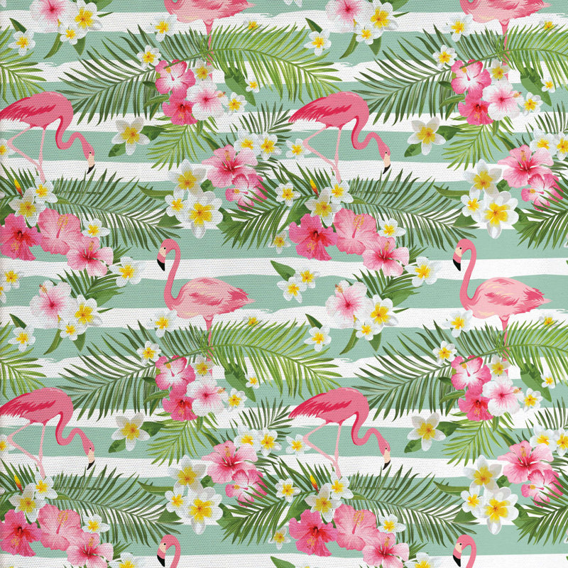 Tissu flamant rose, l 58 po x L 72 po