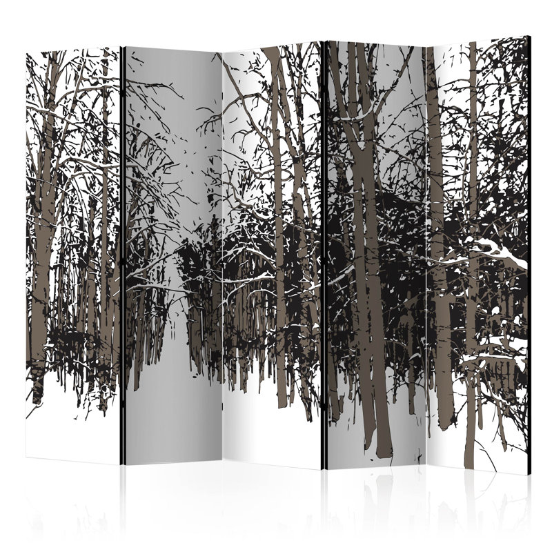 Carnes 225cm W x 172cm H 5 - Panel Folding Room Divider