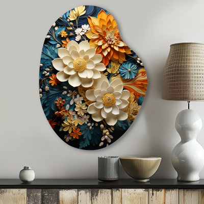 Gastelum - Abstract Botanicals Pear Shape Irregular Metal Wall Decor