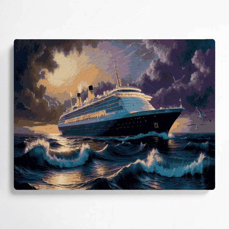 Art nautique gris, H 11 po x l 14 po
