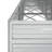 Raised Garden Bed Raised Flower Bed Galvanized Steel Planter Silver-1676113592
