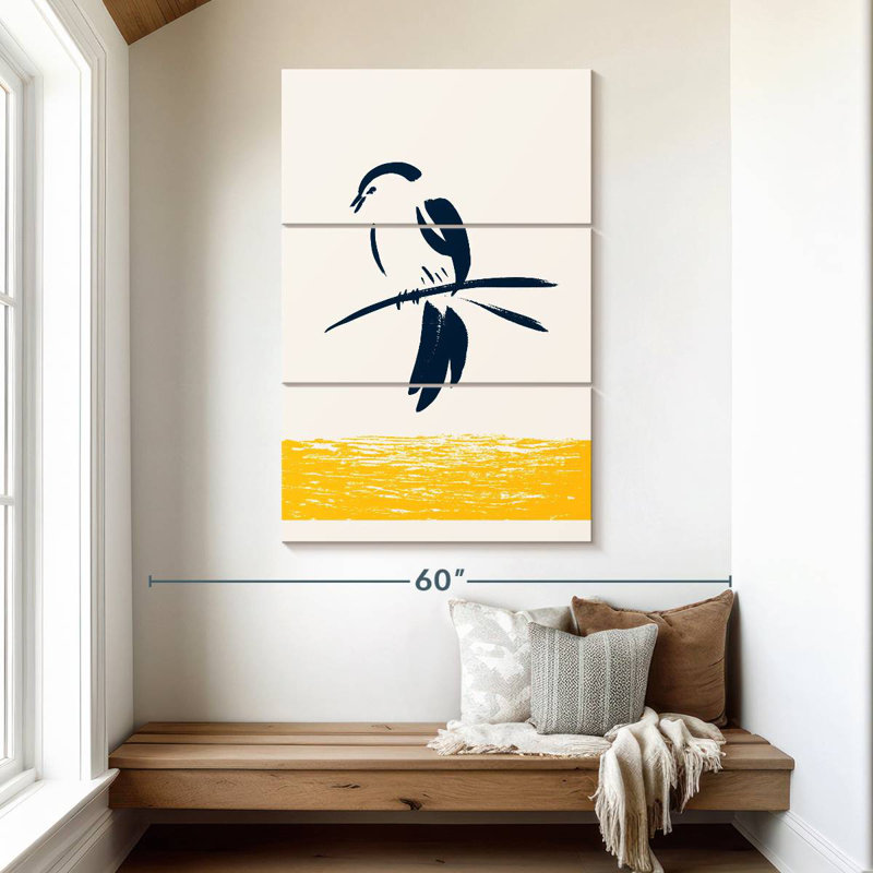 Oiseau chanteur Brampt, H 32 po x l 20 po