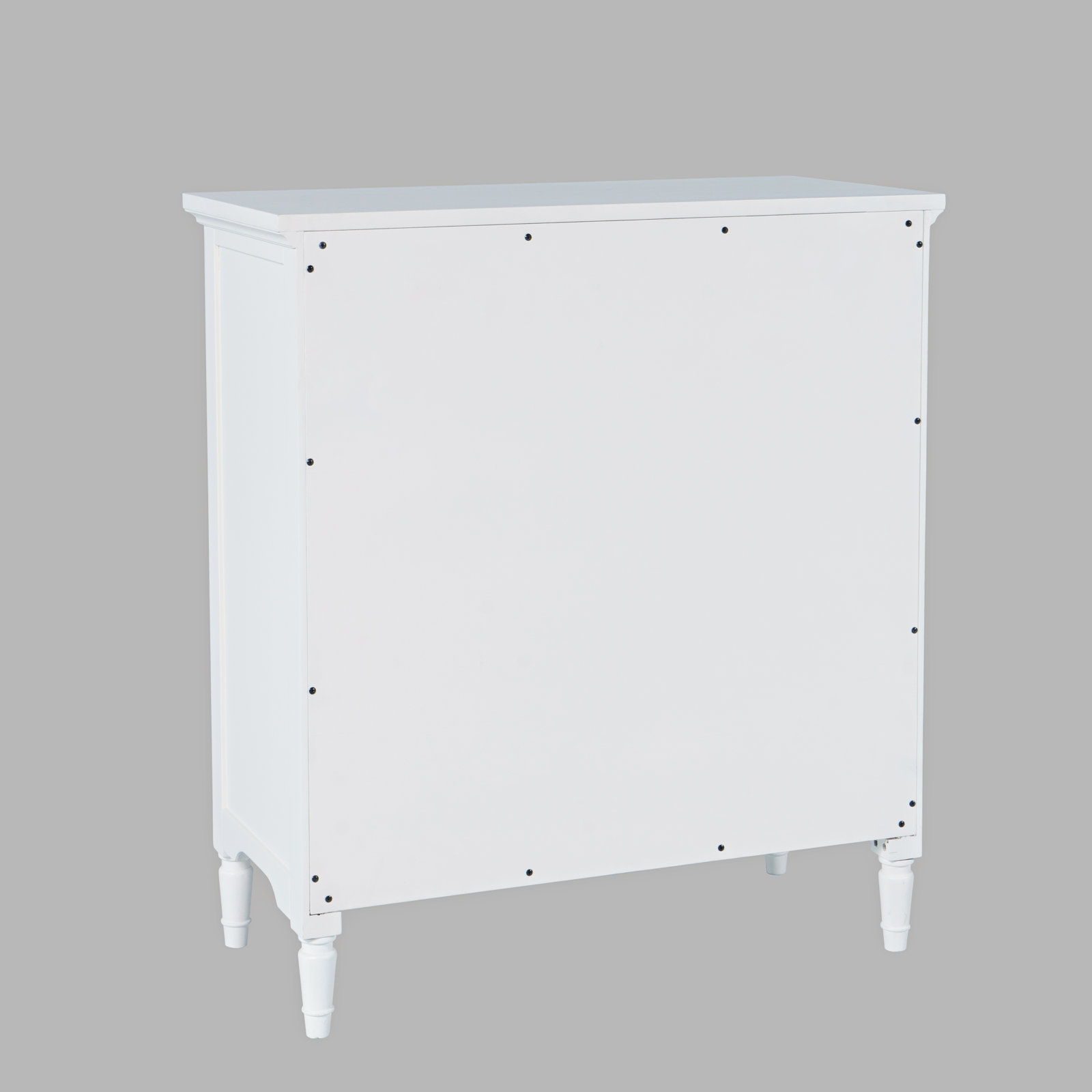 Alibi 32" Glass Door Accent Cabinet, White