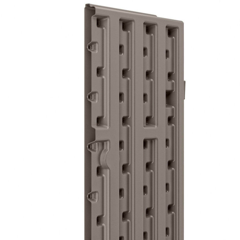 2 Piece Resin Single Storage Cabinet ( 33'' H x 20.2'' W x 30'' D)