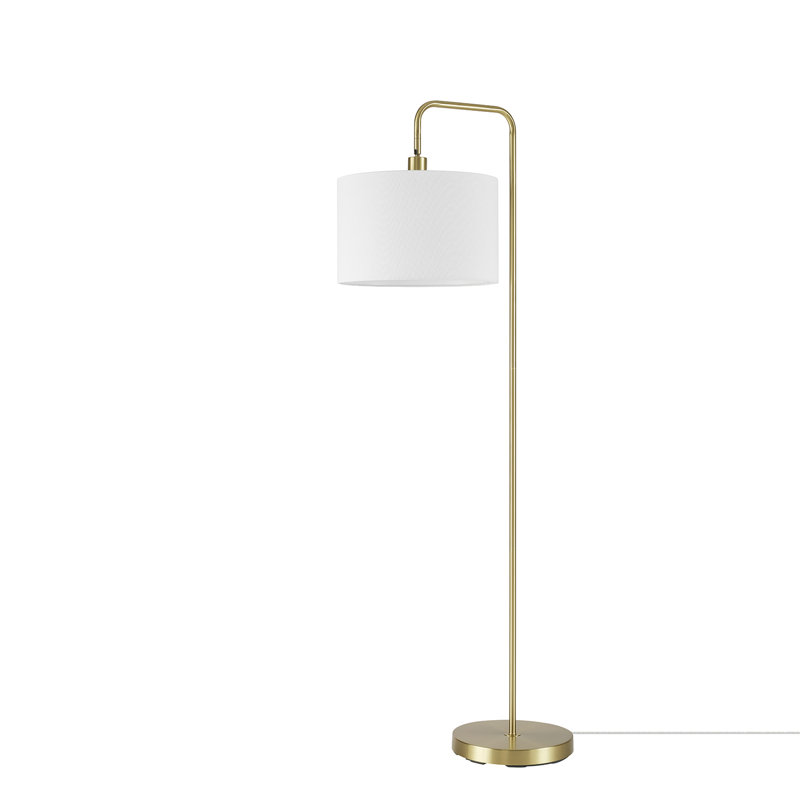 Lampe sur pied arquée 58 po Chattahoochee, Or satiné