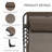 Folding Chaise Lounge with 5-level Reclining Back-1854356934