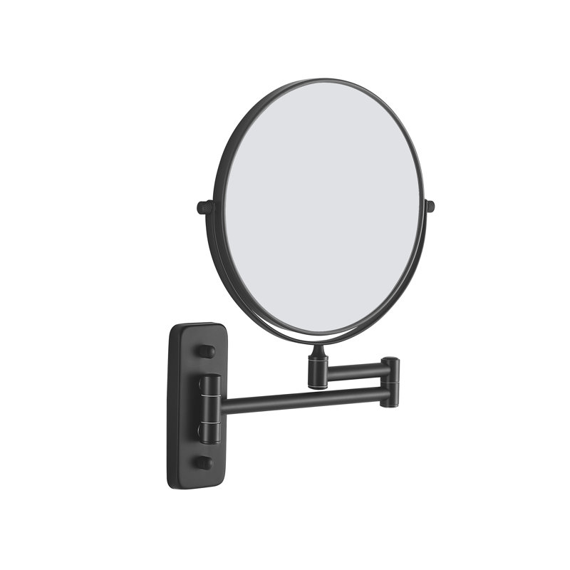 Afred Metal Wall Mirror, 5, Black