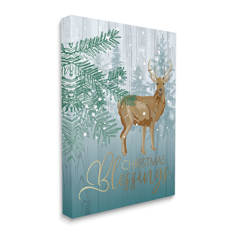 Christmas Blessings, Toile tendue, H 20 po x l 16 po x P 1,5 po