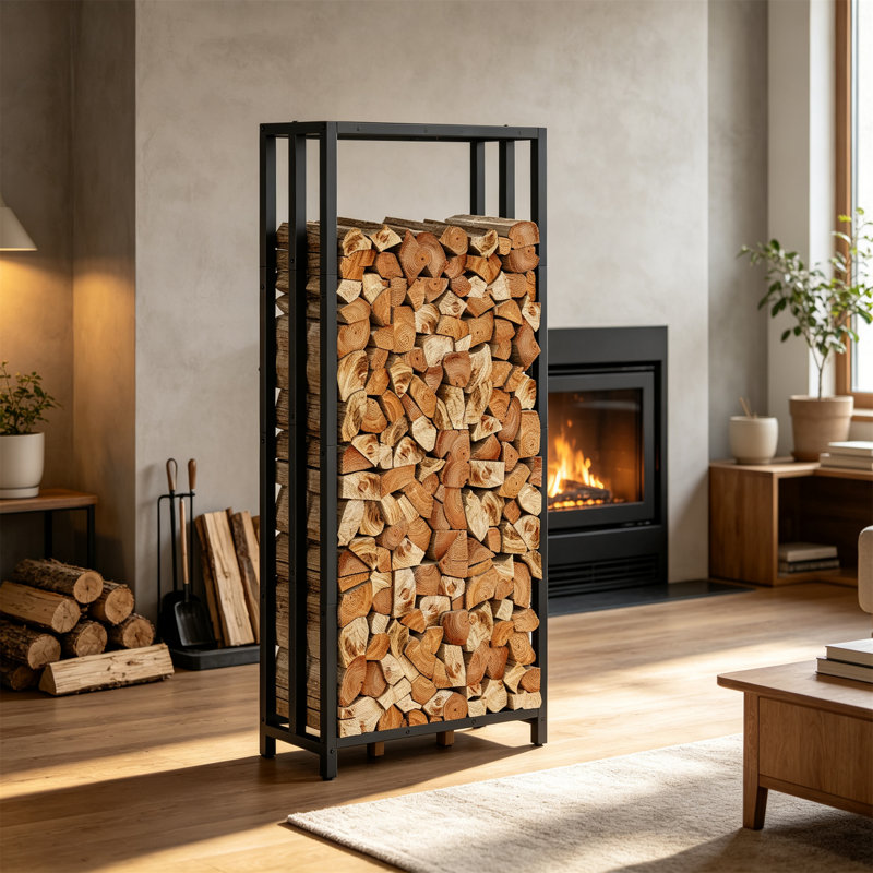 65cm W Metal Log Rack