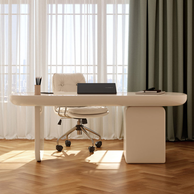 Bureau blanc crème de 47,24 po, 29.53" H x 47.24" W x 27.56" D