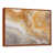 Toile avec cadre flottant brun