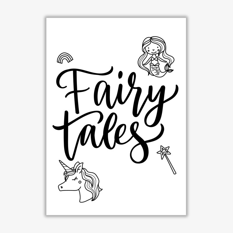 Fairy Tales - Painting, No Frame, 42 cm H x 30 cm W x 1 cm D
