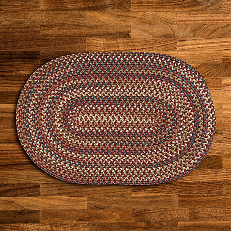 Kipton Reversible Area Rug - Rust, Oval 7' x 9'