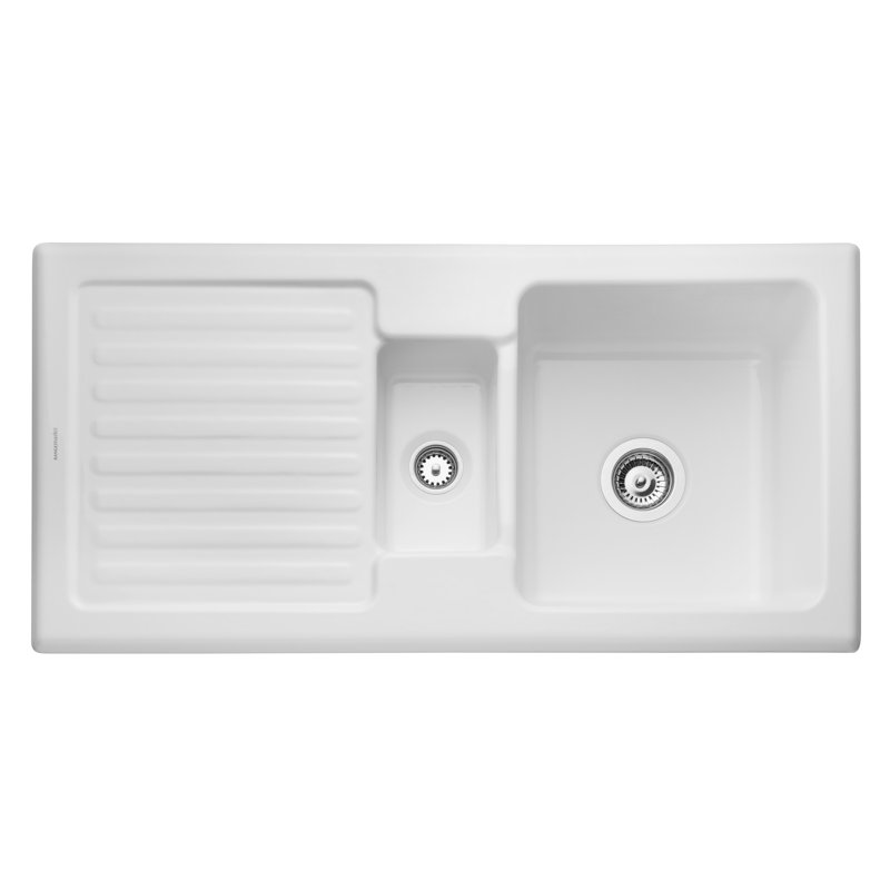 Farmhouse 100cm x 50cm Ceramic Reversible Kitchen Sink