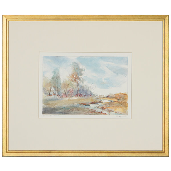 Stream's Boundaries - Peinture encadrée