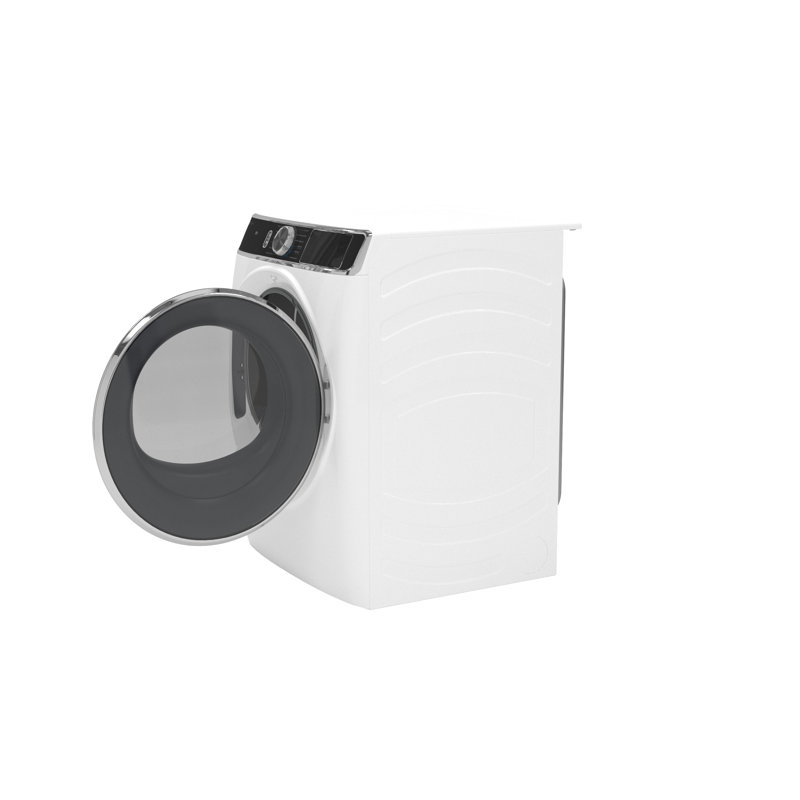 GE Profile 7.8 Cu Ft Capacity Smart Front Load Gas Dryer With Steam And Sanitize Cycle, White, Natural Gas