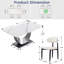 Ensemble de salle à manger 5 pièces 55,11 po avec 5 chaises en bois massif-1161073863-1161073858-1161073866